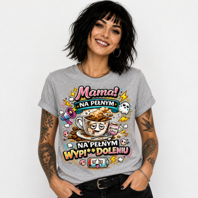Koszulka na dzień mamy Mama na pełnym